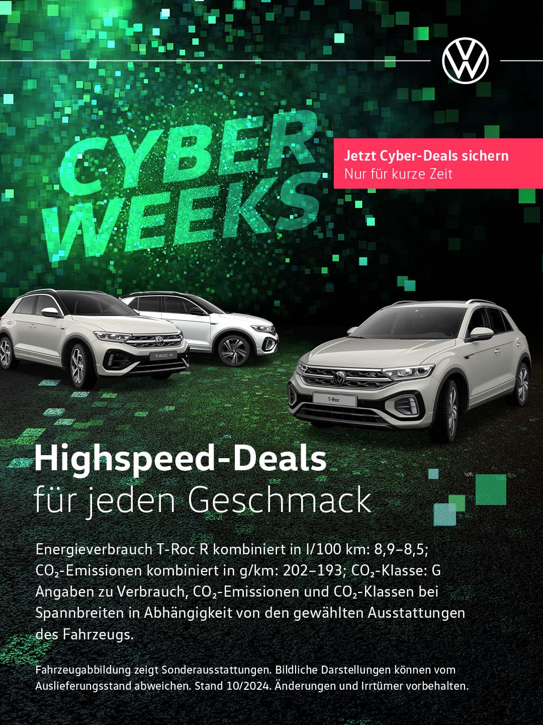 T-Roc Cyber Weeks &#8211; Sonderleasing für Privatkunden