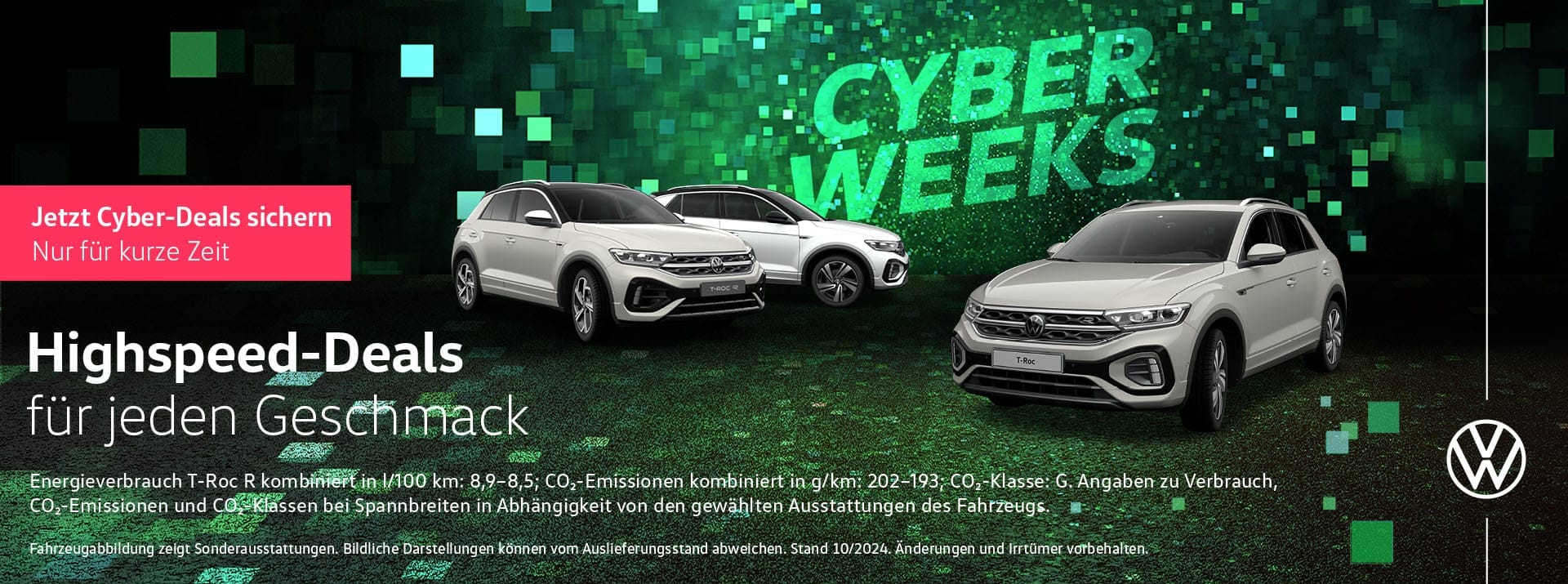 T-Roc Cyber Weeks &#8211; Sonderleasing für Privatkunden