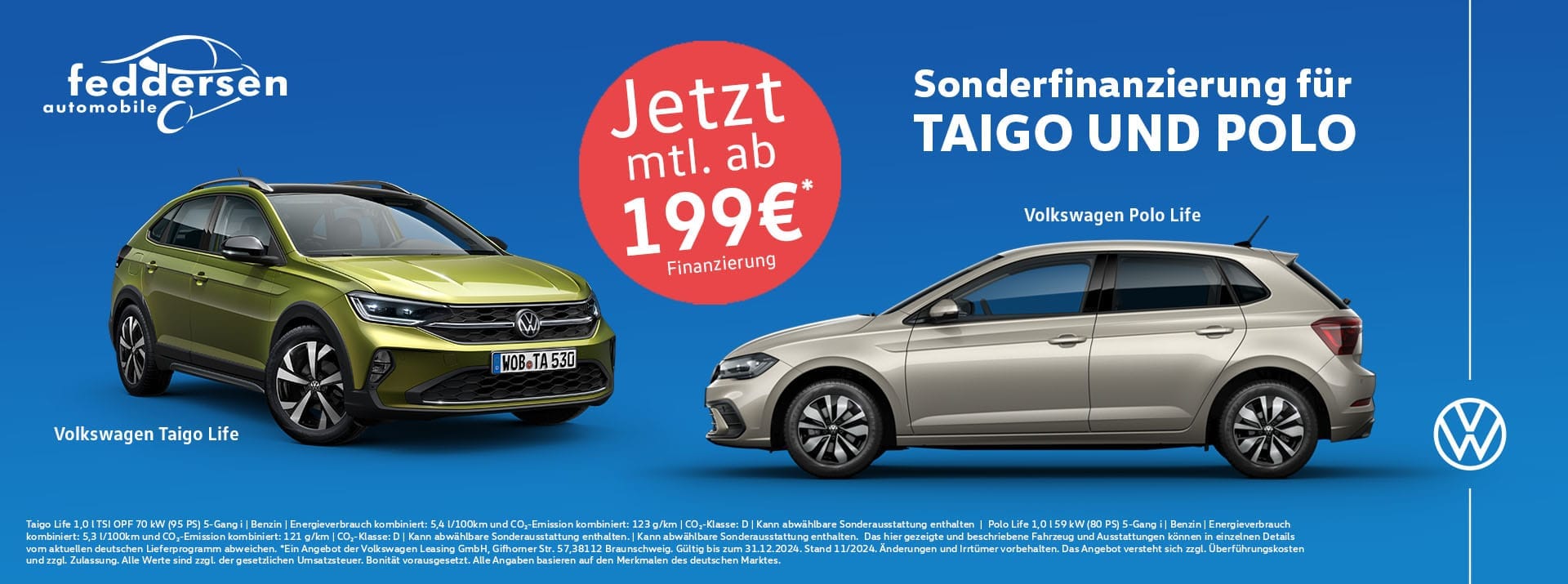 Sonderfinanzierung Volkswagen Polo und Taigo