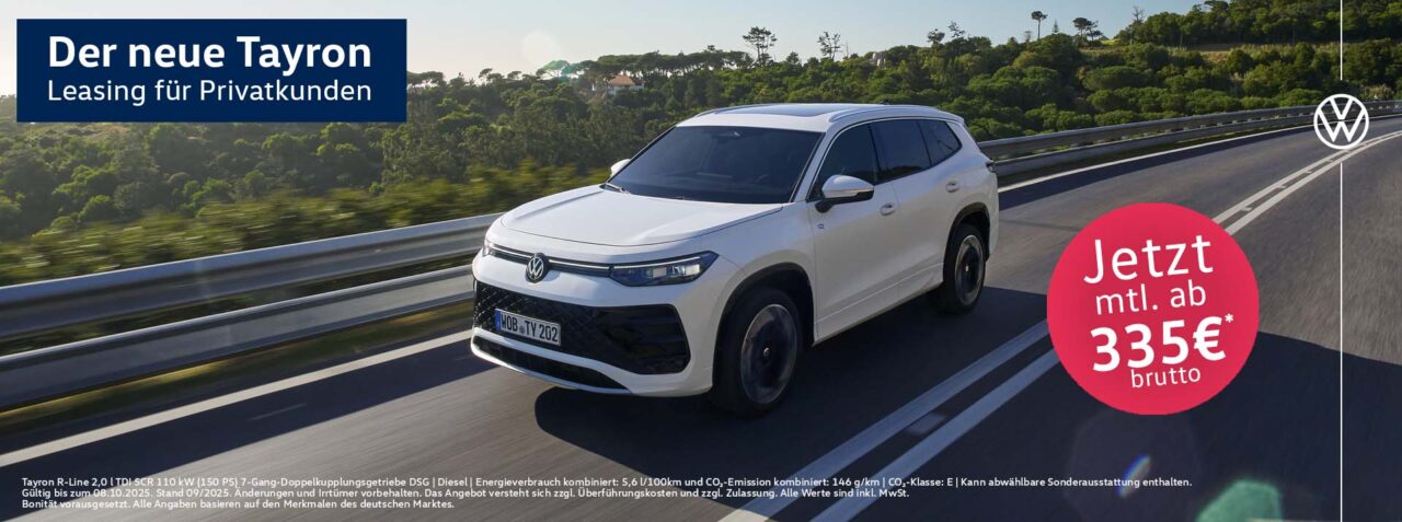Tayron im Privatleasing. Tayron