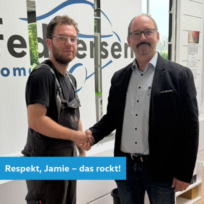 Respekt, Jamie – das rockt! 🚀 Jamie rocks!