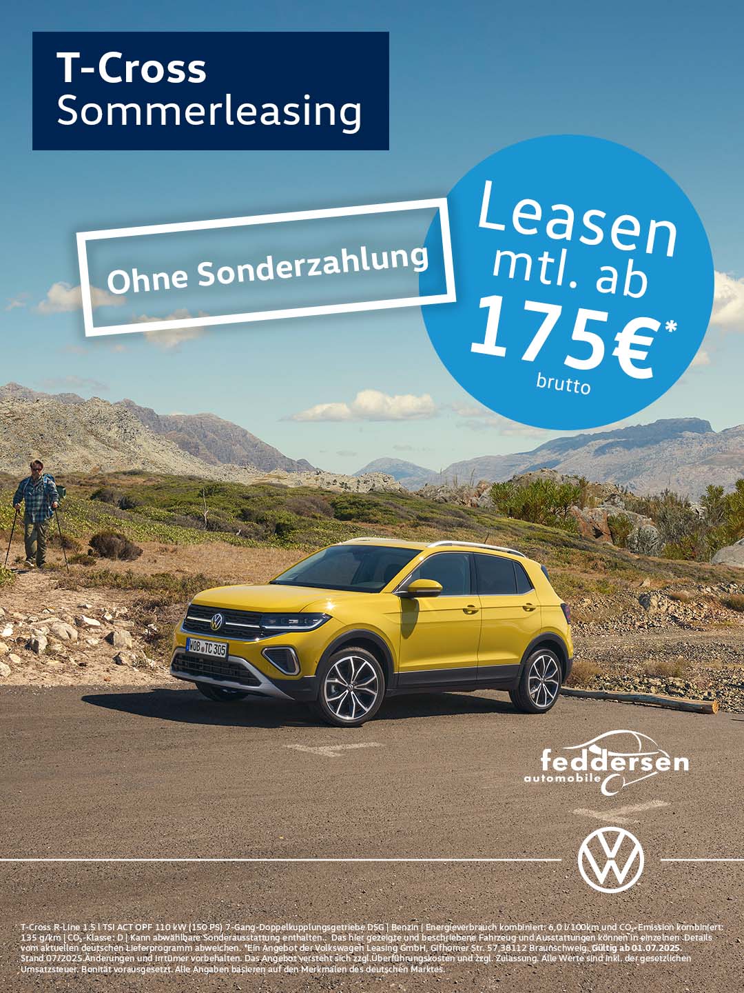 T-Cross Sommerleasing für Privatkunden