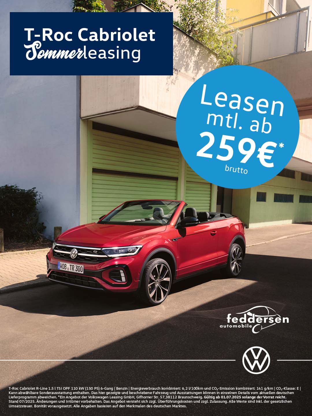 T-Roc Cabriolet Sommerleasing
