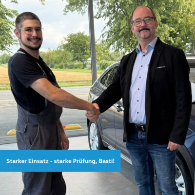 Starker Einsatz – starke Prüfung, Bastian!