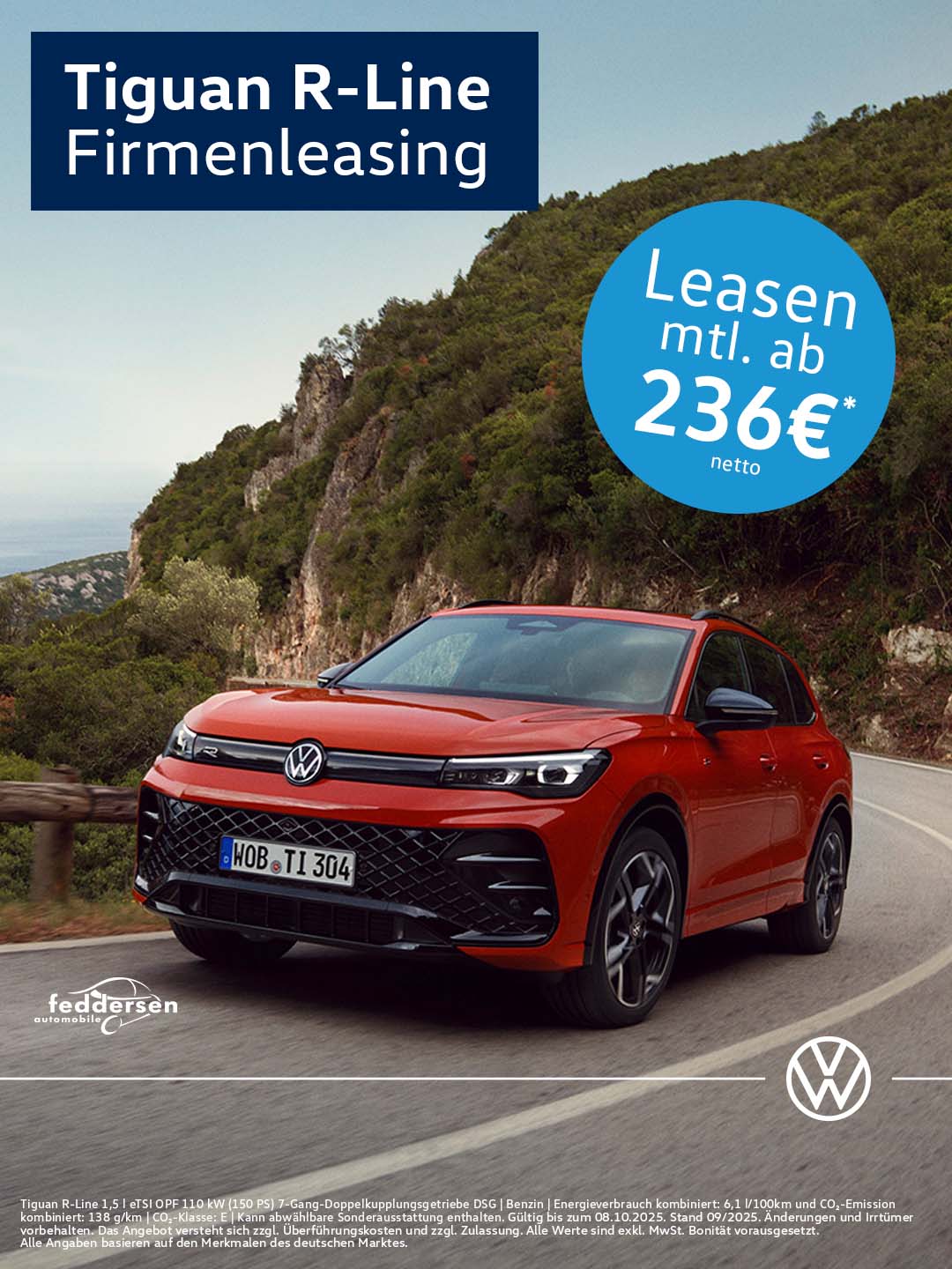 Tiguan R-Line Firmenleasing
