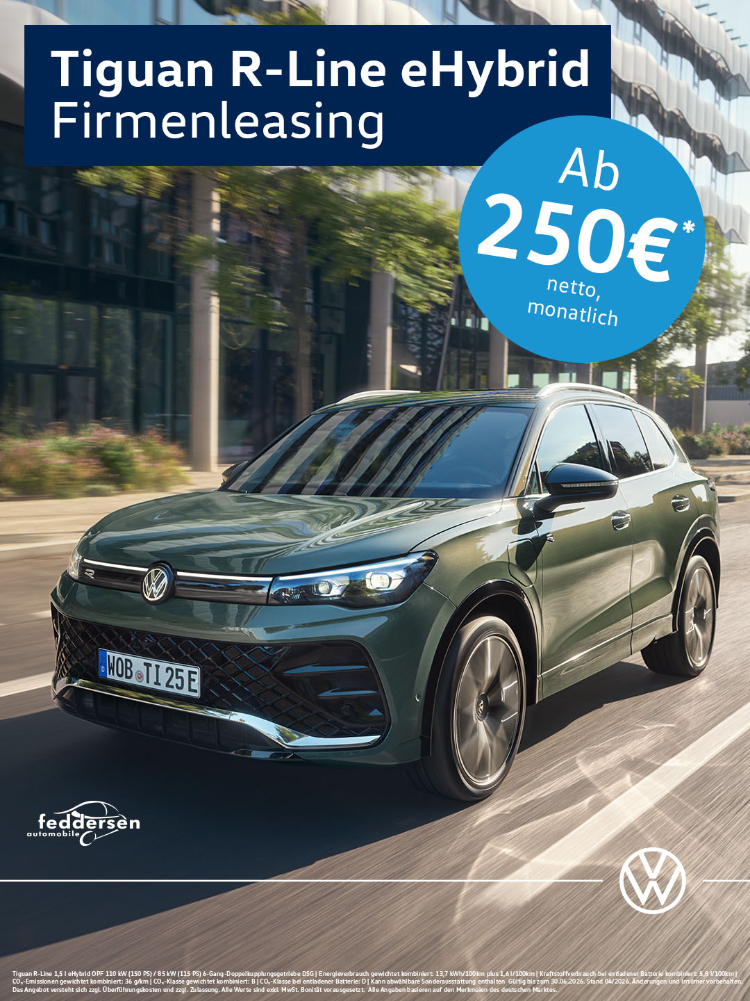 Tiguan R-Line eHybrid Firmenleasing.