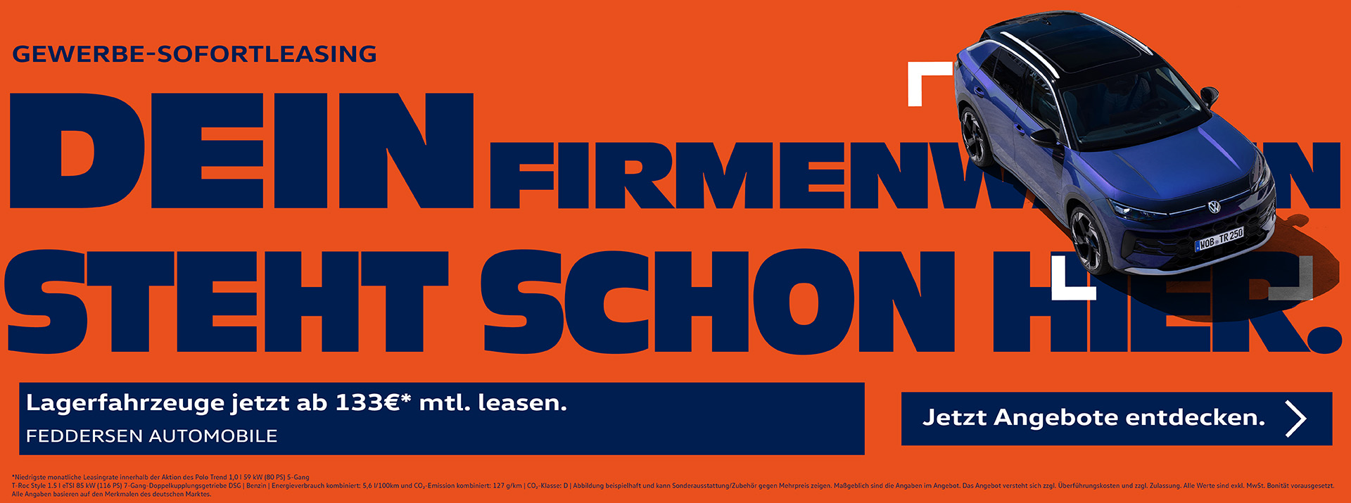 Gewerbe-Sofortleasing: Dein Firmenwagen steht schon hier.