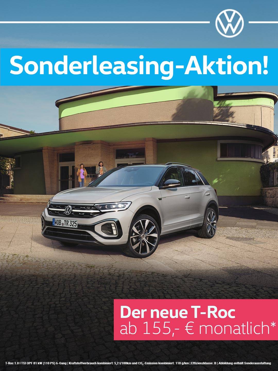 Privatleasing-Angebot: Der T-Roc von VW!